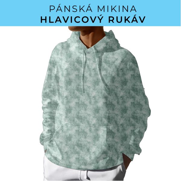 PÁNSKÝ střih - mikina s kapucí