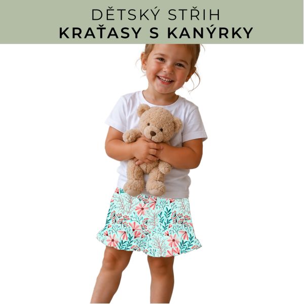 Dětský střih - Kraťásky s kanýrkem