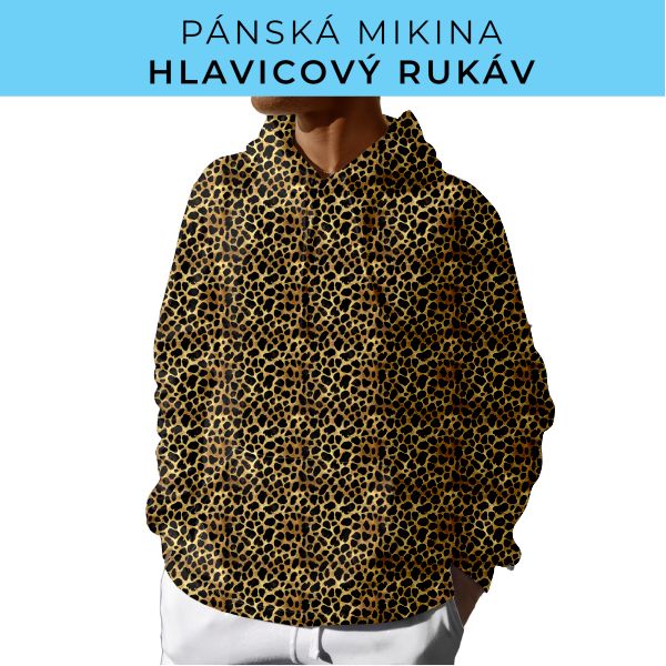 PÁNSKÝ střih - mikina s kapucí