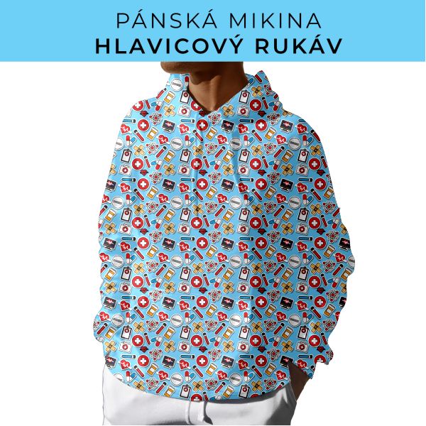 PÁNSKÝ střih - mikina s kapucí