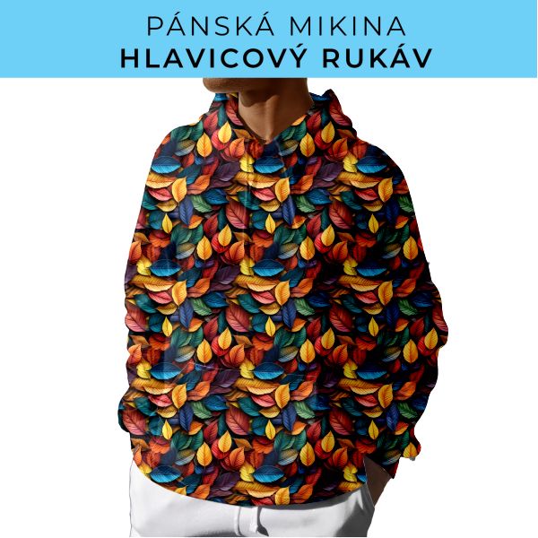 PÁNSKÝ střih - mikina s kapucí
