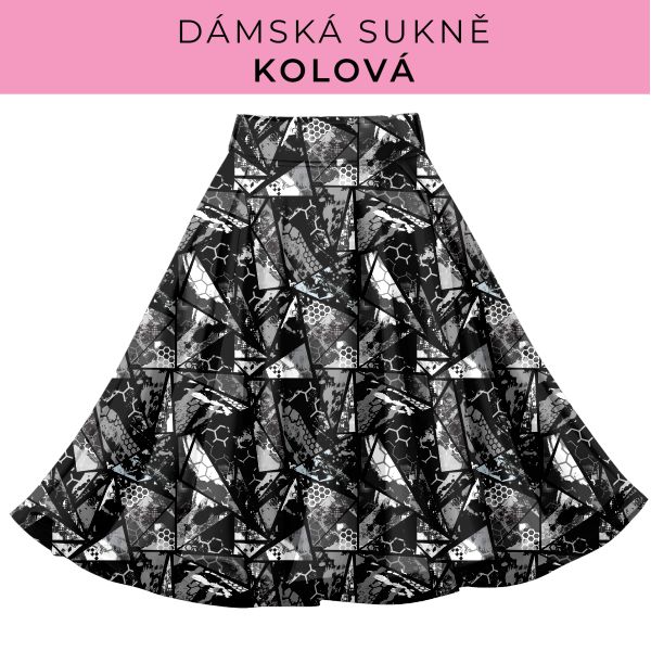 DÁMSKÝ střih - Kolová sukně