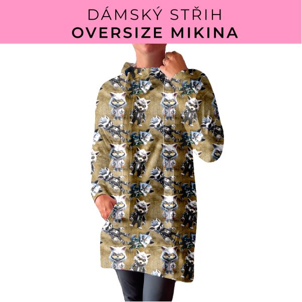 DÁMSKÝ střih - Oversize mikina