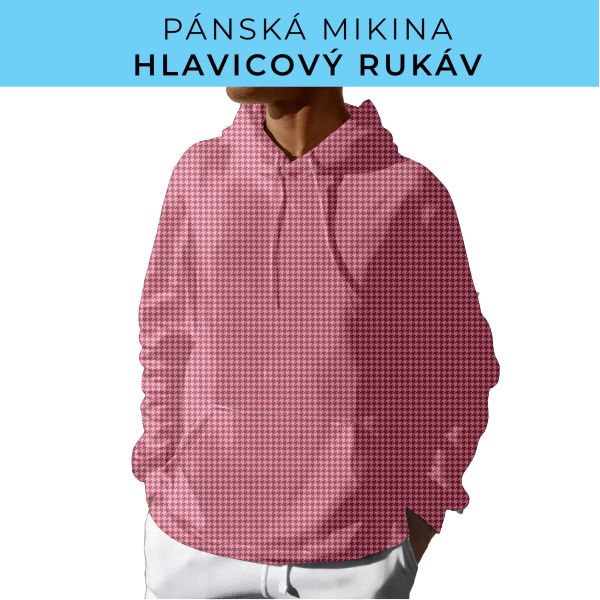 PÁNSKÝ střih - mikina s kapucí