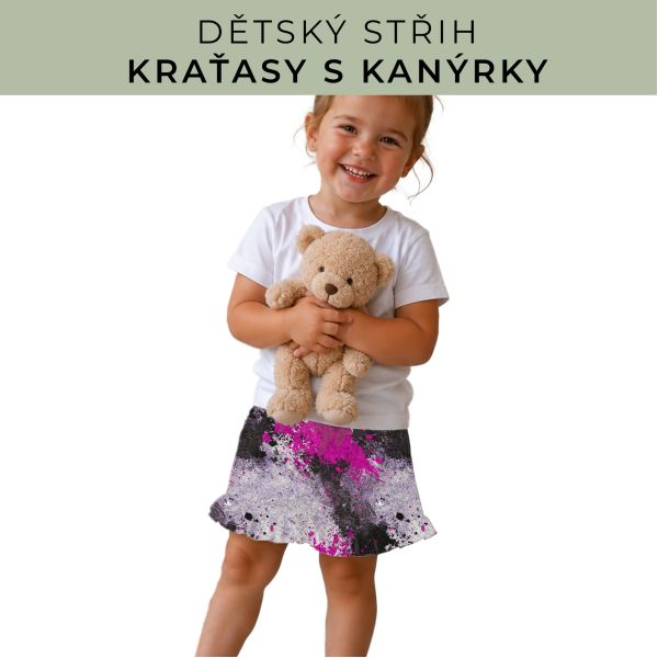 Dětský střih - Kraťásky s kanýrkem