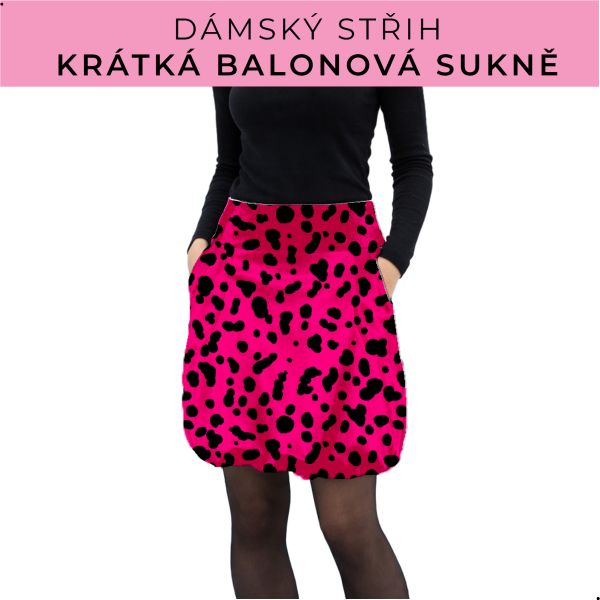Dámský střih - balonová krátká sukně