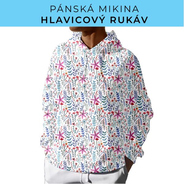 PÁNSKÝ střih - mikina s kapucí