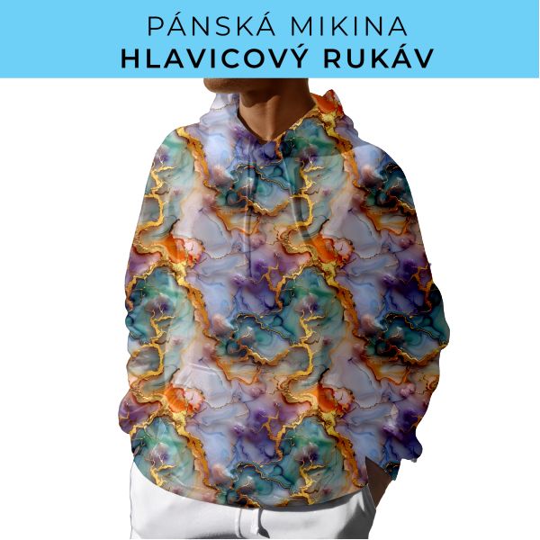PÁNSKÝ střih - mikina s kapucí