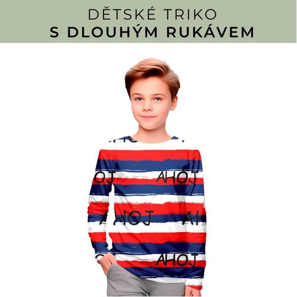 DĚTSKÝ střih - triko dlouhý rukáv