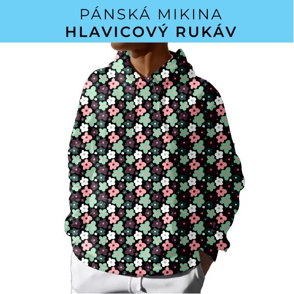 PÁNSKÝ střih - mikina s kapucí