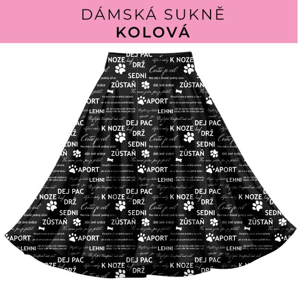 DÁMSKÝ střih - Kolová sukně