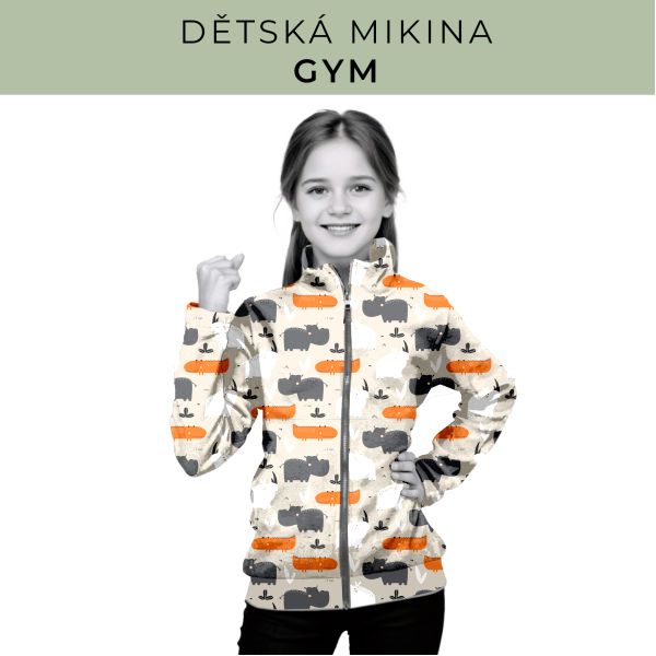 Dětská střih - mikina GYM