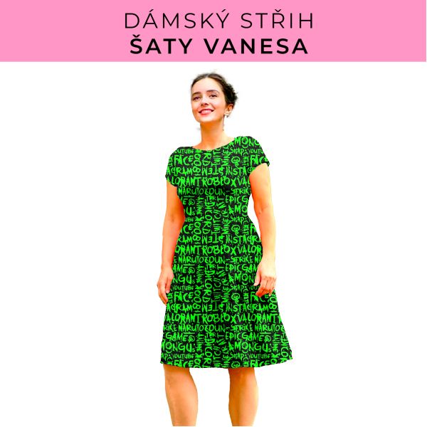 Dámský střih šaty Vanesa