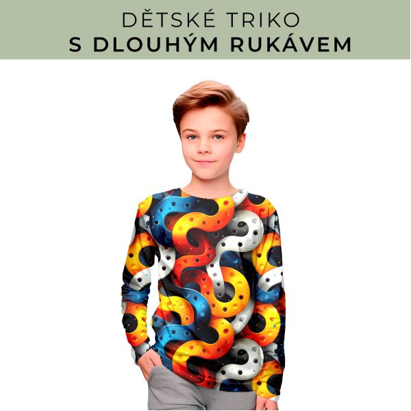 DĚTSKÝ střih - triko dlouhý rukáv