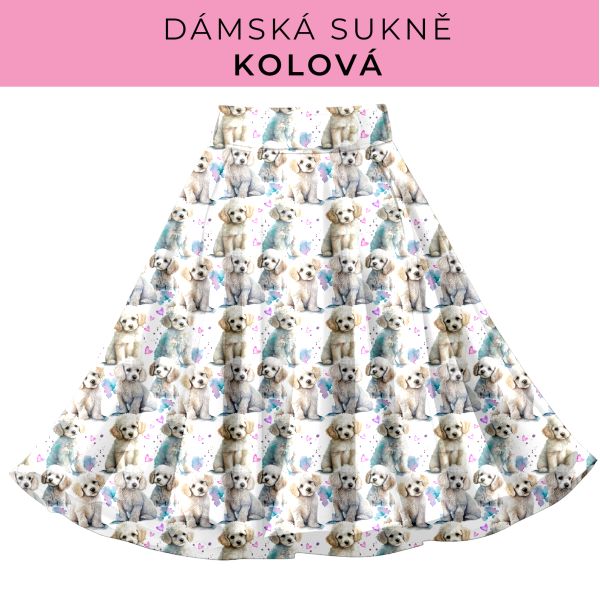 DÁMSKÝ střih - Kolová sukně