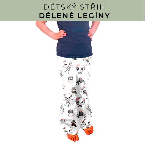 Dětský střih - Dělené legíny