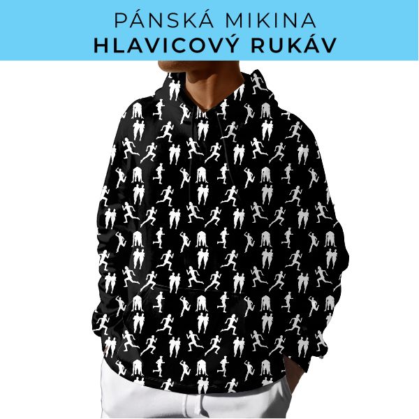 PÁNSKÝ střih - mikina s kapucí