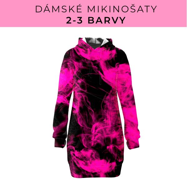 DÁMSKÝ střih - Mikinošaty 2-3 barvy