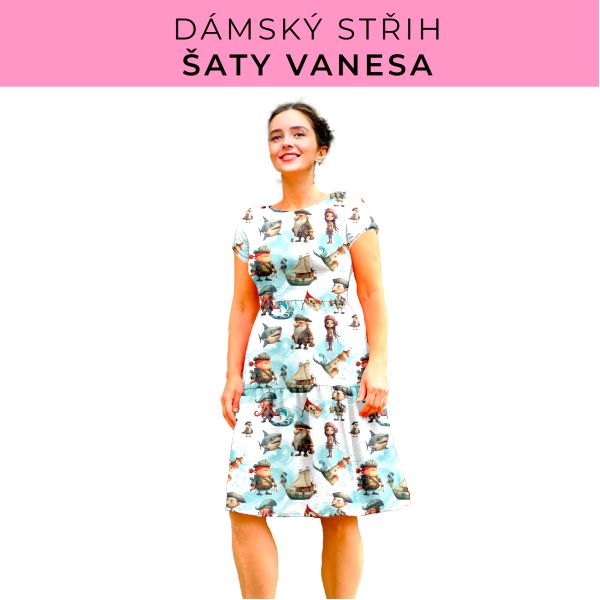 Dámský střih šaty Vanesa