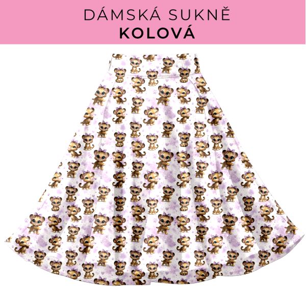 DÁMSKÝ střih - Kolová sukně