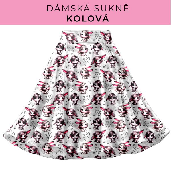 DÁMSKÝ střih - Kolová sukně