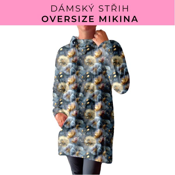 DÁMSKÝ střih - Oversize mikina