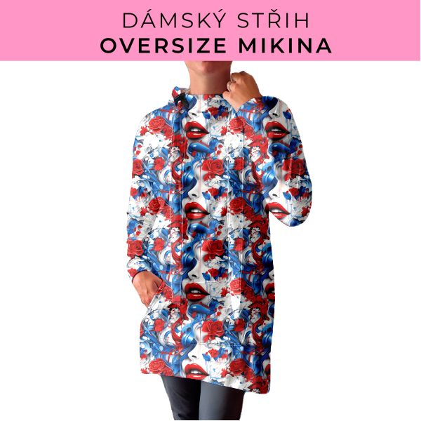 DÁMSKÝ střih - Oversize mikina