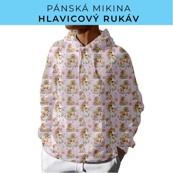 PÁNSKÝ střih - mikina s kapucí