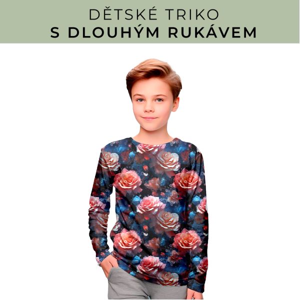 DĚTSKÝ střih - triko dlouhý rukáv