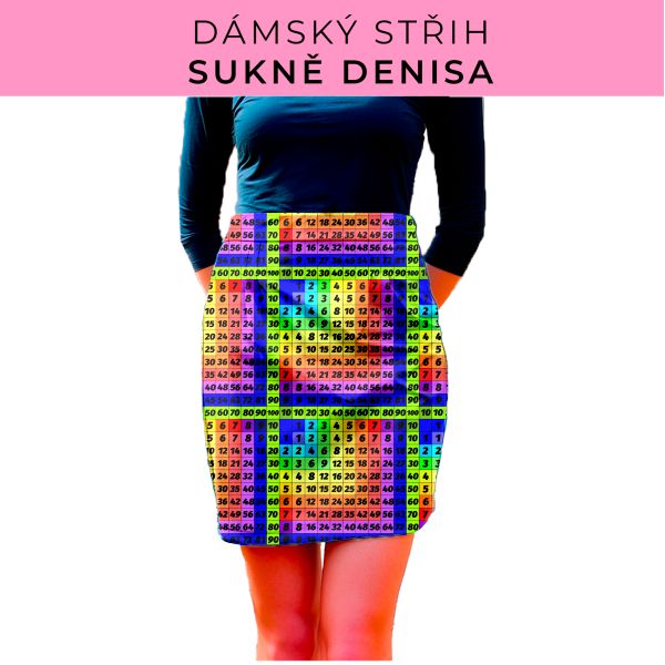 Dámský střih - Dámská sukně Denisa