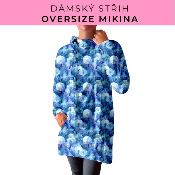 DÁMSKÝ střih - Oversize mikina