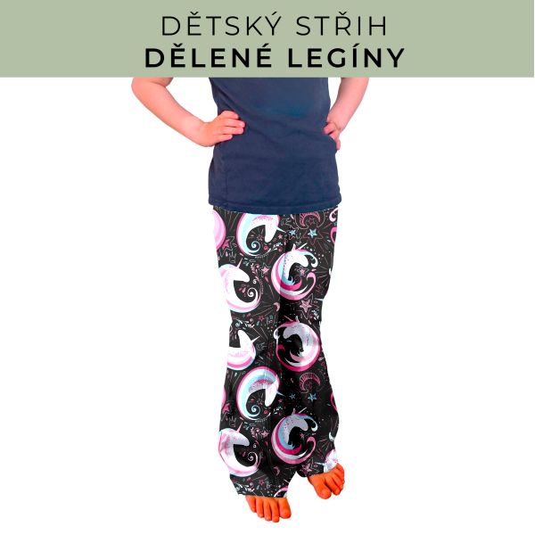Dětský střih - Dělené legíny