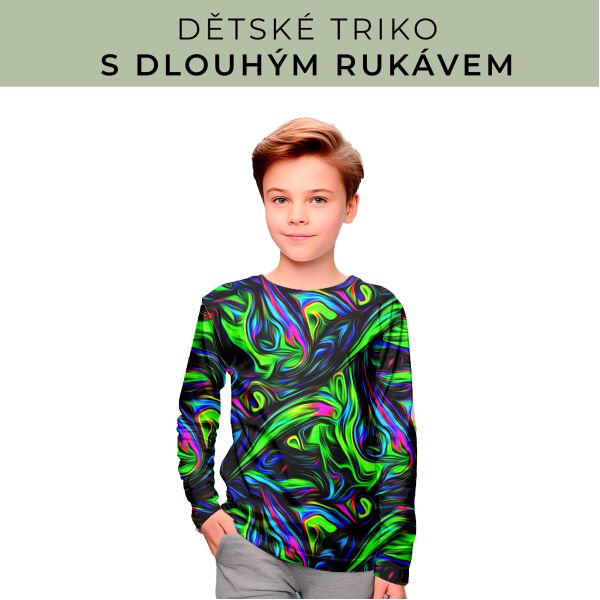 DĚTSKÝ střih - triko dlouhý rukáv