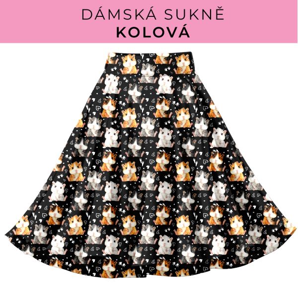 DÁMSKÝ střih - Kolová sukně