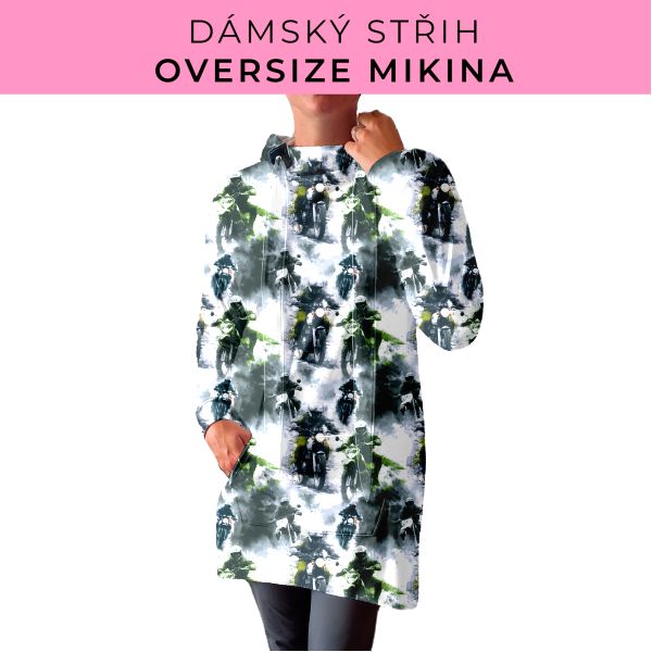 DÁMSKÝ střih - Oversize mikina