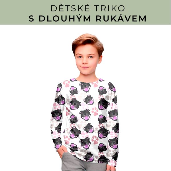 DĚTSKÝ střih - triko dlouhý rukáv