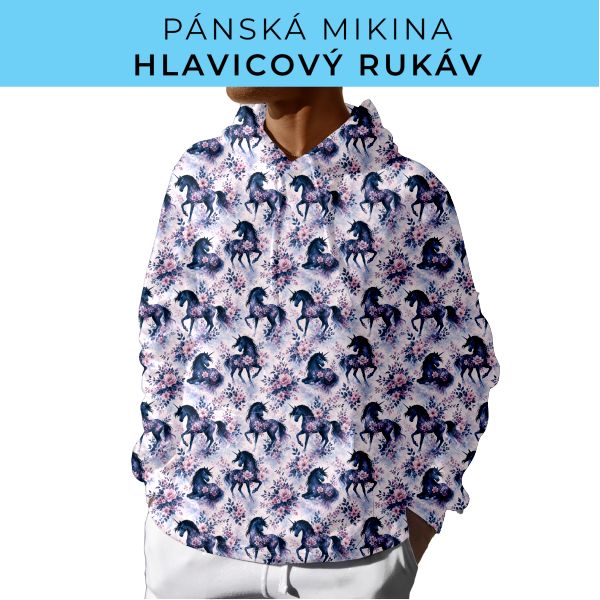 PÁNSKÝ střih - mikina s kapucí