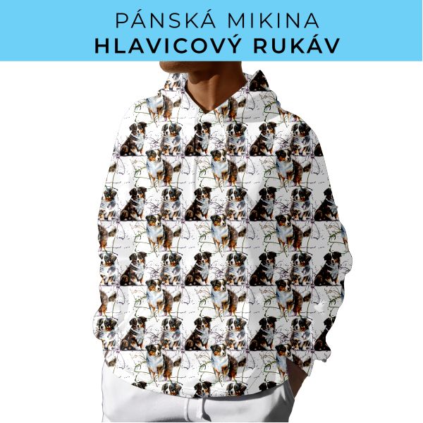 PÁNSKÝ střih - mikina s kapucí