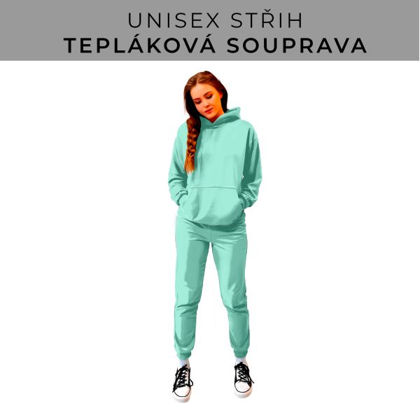 DÁMSKÝ střih - SET mikina a tepláky 