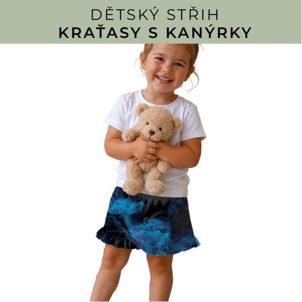 Dětský střih - Kraťásky s kanýrkem