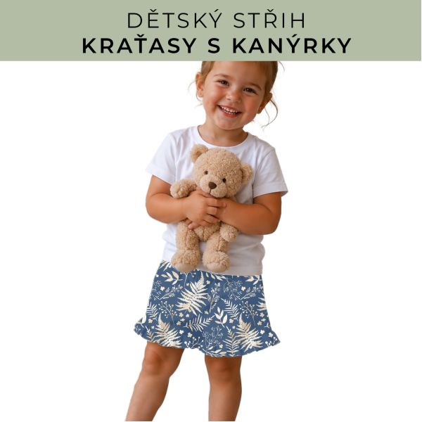 Dětský střih - Kraťásky s kanýrkem