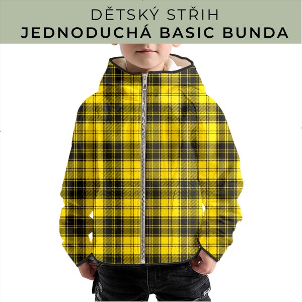 Dětský střih - jednoduchá dětská BASIC  bunda