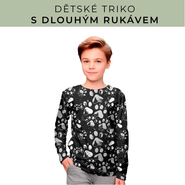 DĚTSKÝ střih - triko dlouhý rukáv