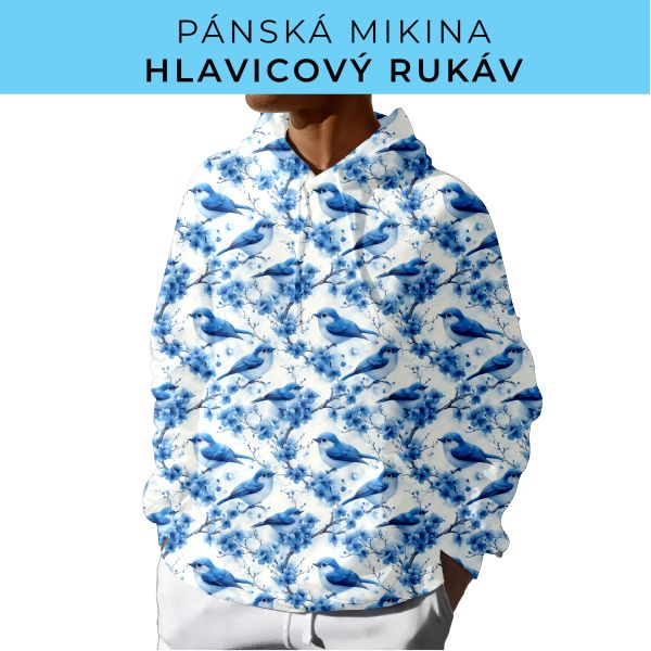 PÁNSKÝ střih - mikina s kapucí