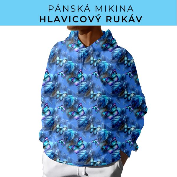 PÁNSKÝ střih - mikina s kapucí