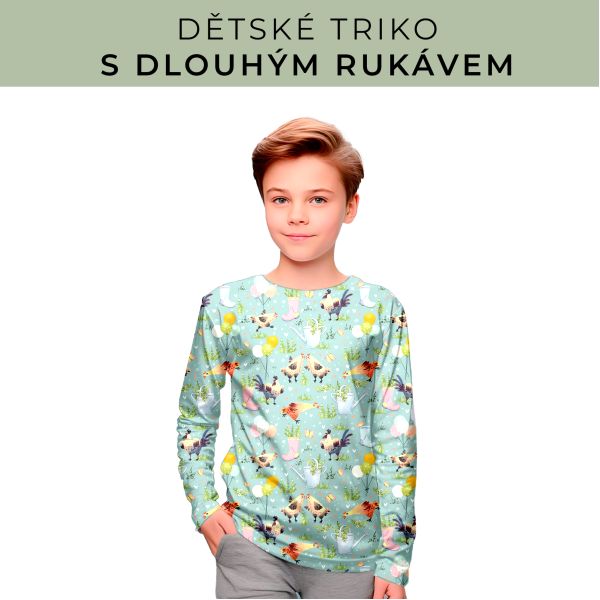 DĚTSKÝ střih - triko dlouhý rukáv