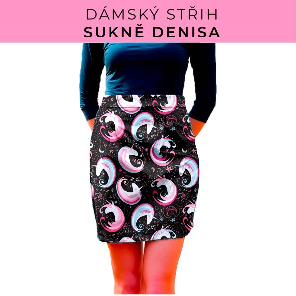 Dámský střih - Dámská sukně Denisa