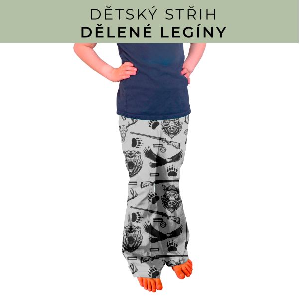 Dětský střih - Dělené legíny