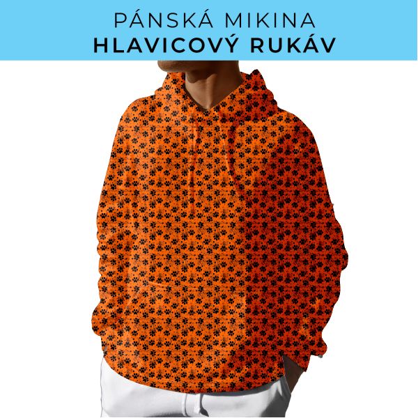PÁNSKÝ střih - mikina s kapucí