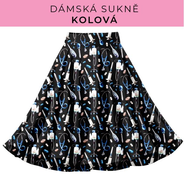 DÁMSKÝ střih - Kolová sukně